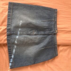 Calvin Klein Denim Mini Skirt - Blue